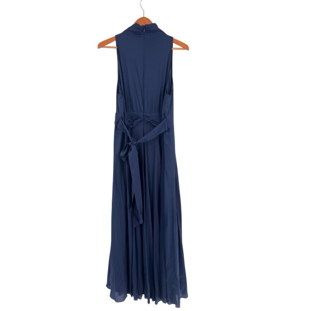 BANANA REPUBLIC Women's Navy Sleeveless Stretch Crepe Maxi Dress NWT 14 - Picture 10 of 10